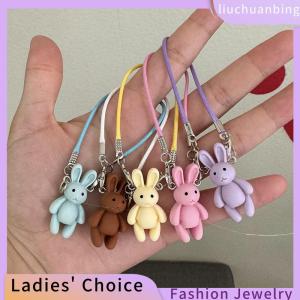 [COD] liuchuanbing Jewellery จี้ตุ๊กตากระต่ายขนาดเล็กรูปการ์ตูนน่ารักอุปกรณ์ตกแต่งคอตุ๊กตาตุ๊กตาน่ารักโมเดลกระต่ายน่ารัก