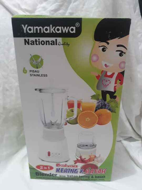 Blender Yamakawa National 6 mata pisau Quality teruji Kaca 2in1