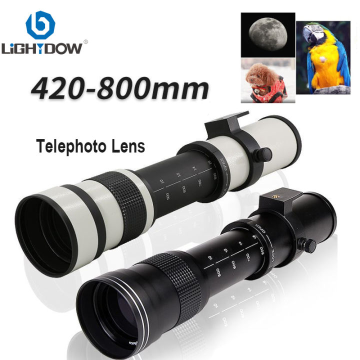 Lightdow Telephoto 420-800mm f Manual Zoom Lenses for Canon