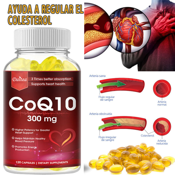 Coenzyme Q10 300 mg Supports Heart Health Provides Energy to
