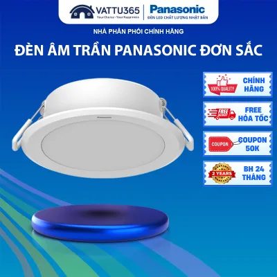 Đèn LED âm trần Panasonic DN 2G Đơn sắc Công suất 9W 12W Bảo hành 2 năm - Lỗi 1 đổi 1