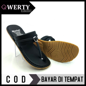 Sandal pria kulit tasikmalaya tarumpah  / sandal tarumpah kulit non slip / sandal tarumpah pria kulit tasik terbaru 2024