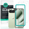 Ibywind cho Google Pixel 10 Pro XL miếng bảo vệ màn hình (Gói 2), với vòng bảo vệ ống kính máy ảnh của điện thoại, phụ kiện lắp đặt dễ dàng. 