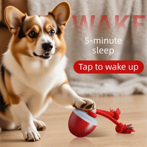 DGFDF Random Path Smart Pet Toy Ball Bite Resistant USB Charging Interactive Dog Toy Ball Funny Electronic Active Rolling Ball Puppy Training