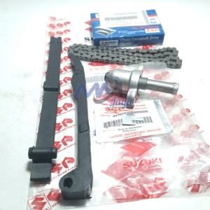 Paket Rantai Keteng Tonjokan Setelan Karet Lidah Tensioner Smash Lama Shogun 110 Titan Suzuki Rante