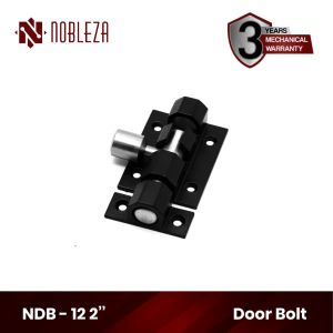 NOBLEZA Slot Pintu Grendel Jendela Door Bolt Aluminium Black 2 3 4 6 12 Inch GR-N12