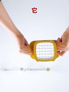 Multifunctional Manual Press Vegetable Cutter Household Fruit & Potato Chopper Slicer Kitchen Gadget