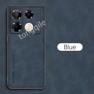 Infinix Note 40 Pro+ 5G Case For Infinix Note 40 Pro 5G 4G Plus 2024 Note40 40Pro Phone Casing Back Cover Shockproof Bumper Luxury Cotton Leather No Fingerprint Anti Drop Soft TPU