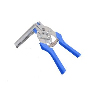 JKDESIGN M Type Cage Binding Pliers Nail Rings with 600Pcs M Clips Hog Ring Plier Tool Fencing Fastener Cage Tong Chicken