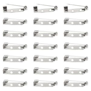 Jewellery Findings Brooch Bar Backs Safety Pins Badge Fasteners 100Pcs Set