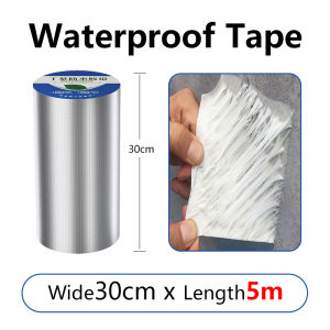 50cm Big Size Roof Tape Sealant Waterproof Aluminum Foil Butyl Self Adhesive Super Strong Tape For Roof Leak Duck Sticker Tape