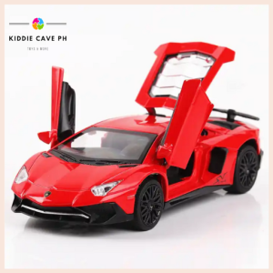 Lamborghini Aventador LP750-4 Die-Cast 1/32 1:32 Scale Pullback Car Alloy Sports Car Vehicle Model Diecast Alloy Car Model Collection with Light and Sound
