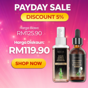 PAY DAY PROMO Mullia Rosemary Scalp Care Combo Hair Serum+Hair Tonic 120ml + 60ml | Daily Scalp Care