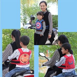 Children Motorcycle Safety Belt Adjustable Baby Bicycle Safety Belt Electric Vehicle Motorcycle Strap Anti-drop Protector For Kids