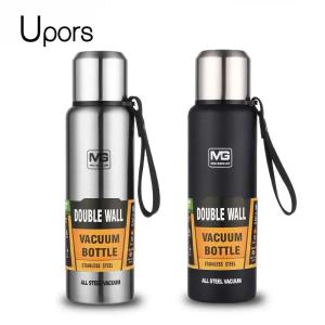 UPORS Large Capacity Stainless Steel Thermos Portable Vacuum Flask Insulated Tumbler with Rope Thermo Bottle 500/700/1000/1500ml2026