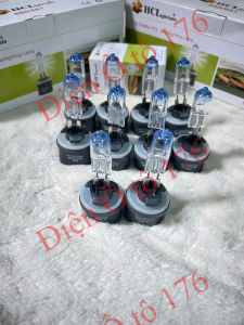 COMBO 10 bóng đèn pha ô tô bóng đèn Halogen 880 đầu xanh siêu sáng. Điện 12v và 24v