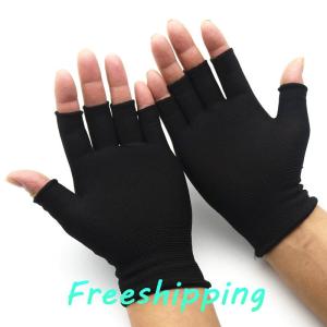 baoxue Half Finger Fingerless Gloves For Women And Men Wool Knit Wrist Cotton Gloves