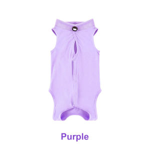 Cute Q 【Breathable Cotton】cat recovery suit cat surgery clothes pet recovery suit  baju kucing  Prevent Licking 绝育服