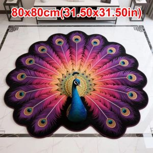 TI9P Soft Pea Carpet Special-shaped Non-slip Bathroom Floor Mat Portable 40x40cm/60x60cm/80x80cm/100x100cm Door Gasket for Living Room Tea Table Bedside