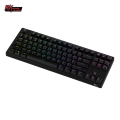 Royal Kludge คีย์บอร์ดเกมมิ่ง RK87 87คีย์,คีย์บอร์ดแบบมีสายแบ็คไลท์ Rgb Tkl Teclado คีย์บอร์ดเกมคอมพิวเตอร์ไร้สายแบบกลไก. 