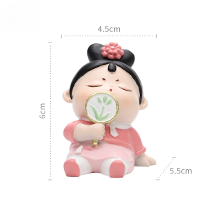 Pajangan Chinese Little Girl Ornament Dekorasi Meja Mobil Lucu Unik Imut