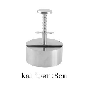 80mm/114mm Cetakan Burger Patty Stainless Cetakan Beef Burger Round Burger Maker Patty Press