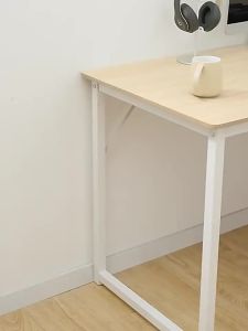 「Upgraded」Computer Desk Study Table 100CM 120CM 140CM Home Office PC Desk Thick Steel Frame Writing Table