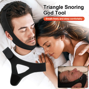 [Anti-Snoring] Triangular Anti-Snoring Artifact Breathable Chin Support Anti-Snoring Belt Breathable Anti-Snoring Device 透气止鼾神器