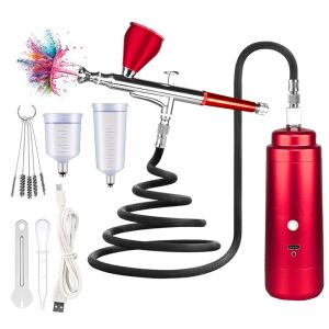 Wireless Airbrush Nail With Compressor Air brush Nails For Nail Art Paint Painting Crafts Airbrush Compressor Kit 0.3mm Pen