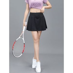 Womens Mini Athletic Tennis Golf Skirt Pleated Sport Skorts with Pockets Stretchy Dry Fit Badminton Skirts