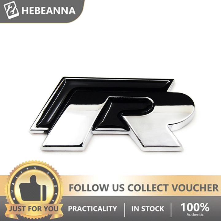 hebeanna Rline R Line Trunk Badge Emblem sticker Metal for VW GOLF ...