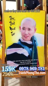 Tranh Thầy MINH TUỆ treo tường Khung ảnh thầy Minh Tuệ tráng gương treo tường bản giới hạn 04012025
