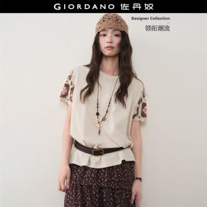 Giordano Women Women Stitched T-Shirt Free Shipping 18326614