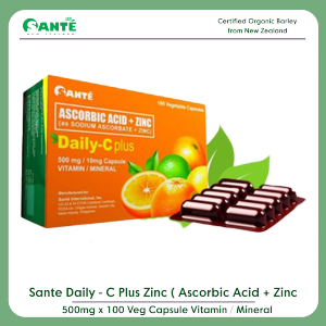 Sante Barley Daily C Plus  with Zinc  as Sodium Ascorbate Plus Zinc by OptimalWellness
