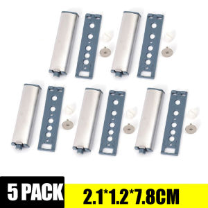5Packs Magnetic Push Latches Magnetic Bouncer Catch Cabinet Push Touch Latch Steel Push To Open Touch Damper Buffers Door Catch Closer