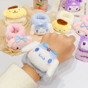 Hello Kitty Kuromi Cinnamoroll Mymelody Pompompurin Sanrio Kawaii Cute Washing Face Arm Sleeve Anti-Wet Wristband Anime Gift