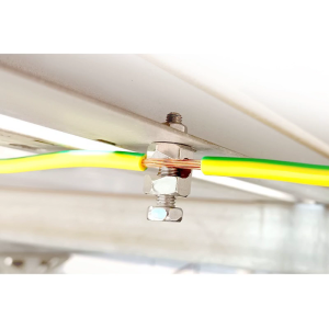 2 pcs Phổ năng lượng mặt trời mặt đất nối đất Clip tấm năng lượng mặt trời nền tảng Lug ốc vít Dây cáp clip chống ăn mòn