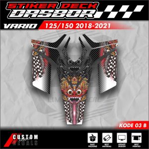 (COD) Striping Vario 125/150 Pelindung Dashboard Vario 125/150 Deckpad Vario 125/150 2018 - 2021 Kode 03