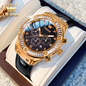 OLEVS resmi autentik jam tangan wanita dewasa terbaru 2025 multifungsi kalender bercahaya dial anti air mode jam tangan cewek import