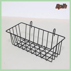 [Epih] Metal Decorative Storage Basket DIY Iron Grid Flower Pot Hanging Shelf Wall Art Mounted Frame Mesh Display Rack Home Decoration