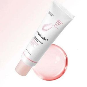 Medicube Collagen Firming Sun Cream SPF 50+ PA++++50ml Broad Spectrum High Sun Protection UVA UVB Sunblock Brightening Whitening Anti-Aging Firming Hydrating Moisturizing Refreshing