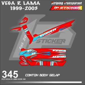 VEGA R LAMA 1999-2003 (COD) STIKER STRIPING MOTOR YAMAHA VEGA R LAMA HOLOGRAM DAN TRANSPARAN