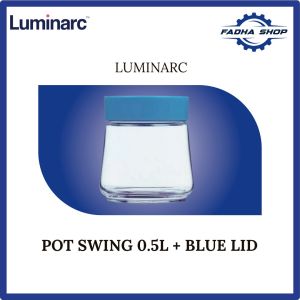 Toples Luminarc Pot Swing 0.5L Blue Lid Original
