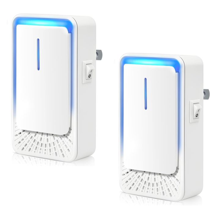 【Latest model】Quiet Mini Air Freshener Negative Ion Technology-Plug in Air Ionizer 2-Pack, for Home, Bedroom, Office US Plug