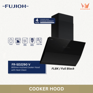 [READY STOCK] FUJIOH - 900mm Inclined Cooker Hood with Heat Clean | FR-SD2290 V