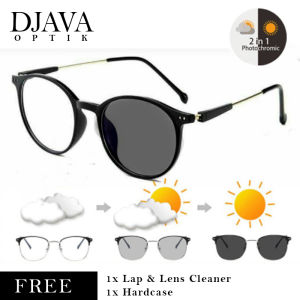 Kacamata Bulat Korea Bluecromic Minus Antiradiasi Style Hijab