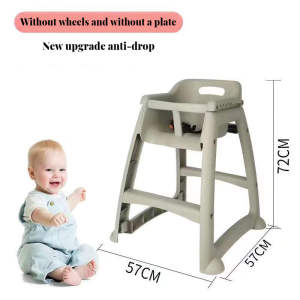 Charlie.vip Baby High Chair with 5-Point Safety Belt & Dual Trays | Adjustable Height waterproof stain-resistant