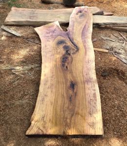 แผ่นไม้มะค่าแต้ ยาว198cm กว้าง54-60cm หนา2 นิ้ว ไม้แผ่นเดียว ไม้เนื้อแข็ง ท็อปไม้ ชั้นวางของ ชั้นวางของติดผนัง โต๊ะคอมพิวเตอร์