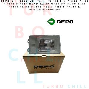 1983-1993 MB.F-V F-M80 T-415 F-T515 F-K515 HEAD LAMP UNIT FV  DEPO-214-1106L-LD  LEFT/ DRIVER SIDE