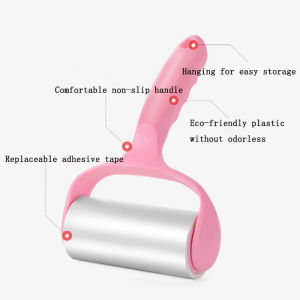 Sticky Hair Roller Clothes Dust Paper Roller Brush Pet Hair Remover / Replaceable Adhesive Tape (2 rolls)
